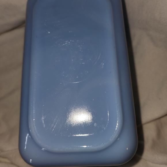 Delphite Blue Pyrex Fridge Dish / Pastel Blue Periwinkle Bluebelle Pyrex - Picture 5 of 5